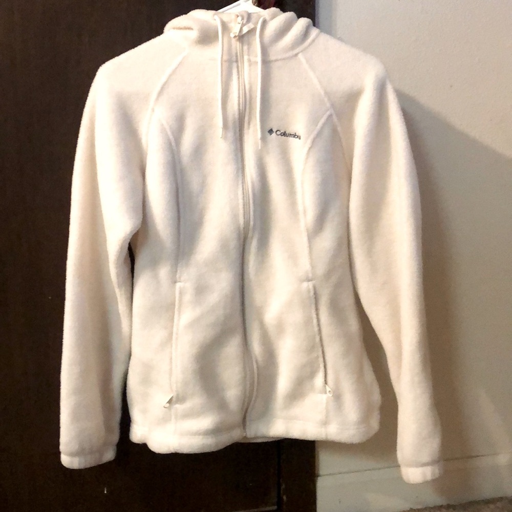 Columbia fleece zip up w/ hood